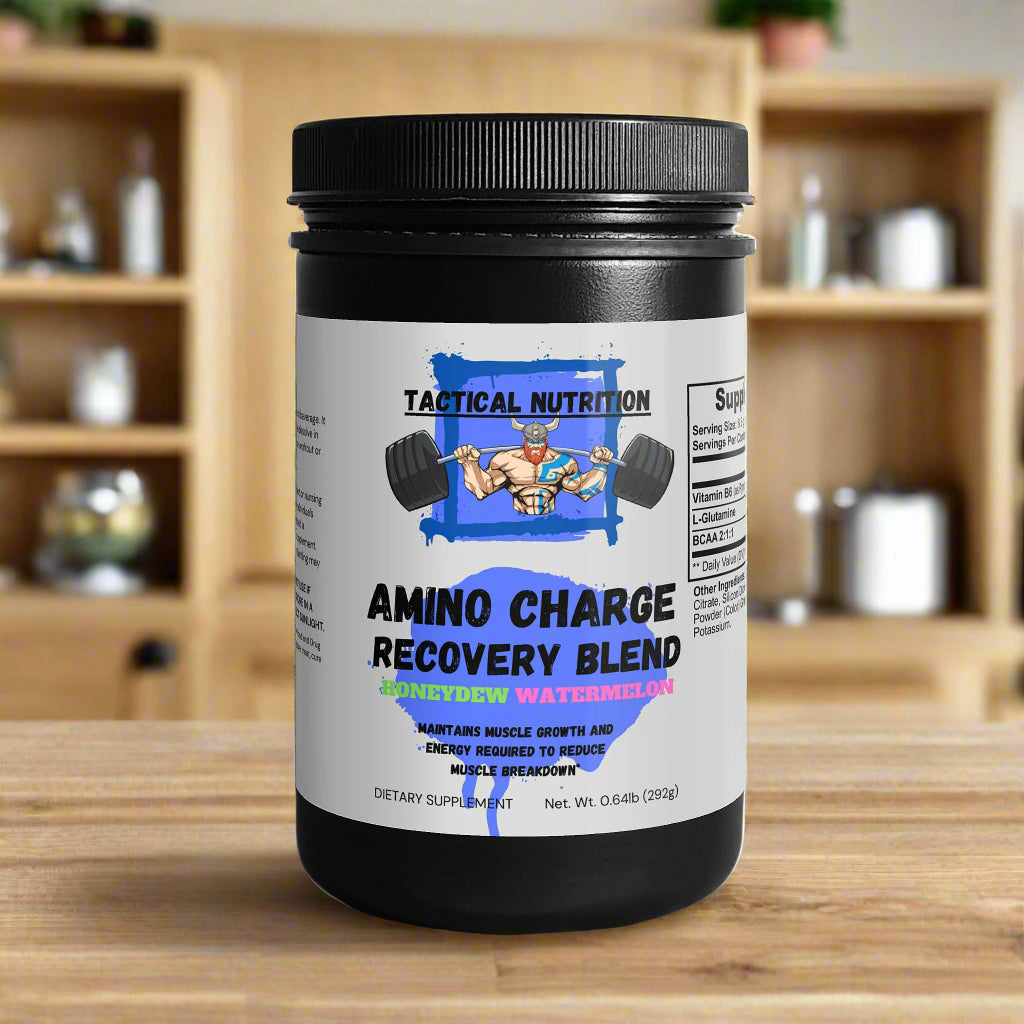 AminoCharge Recovery Blend container – BCAA post workout powder